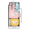 名鉄津島線･尾西線（須ケ口-弥富）/日比野駅 徒歩5分 4階 築16年 1LDKの間取り