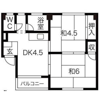 間取図 (上記以外の)名古屋市バス/大治役場前 徒歩5分 2階 築47年