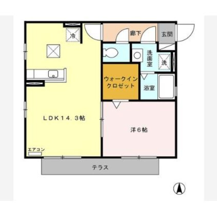 間取図 名鉄津島線･尾西線（須ケ口-弥富）/津島駅 徒歩4分 1階 築19年