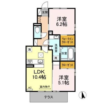 間取図 名鉄津島線･尾西線（須ケ口-弥富）/日比野駅 徒歩12分 1階 築5年