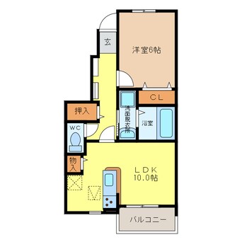 間取図 名鉄津島線･尾西線（須ケ口-弥富）/甚目寺駅 徒歩16分 1階 築4年