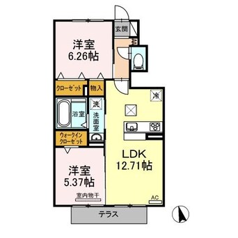 間取図 名鉄津島線･尾西線（須ケ口-弥富）/甚目寺駅 徒歩35分 1階 築4年