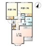 名鉄名古屋本線/須ケ口駅 徒歩8分 2階 築21年 2LDKの間取り