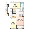 名鉄津島線･尾西線（須ケ口-弥富）/日比野駅 車移動 2階 築8年 2LDKの間取り