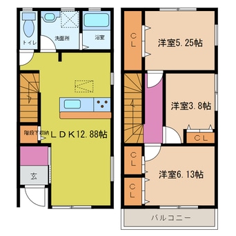 間取図 リーブルファイン鯰橋