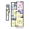 名鉄津島線･尾西線（須ケ口-弥富）/日比野駅 徒歩5分 2階 築3年 1LDKの間取り