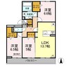 名鉄津島線･尾西線（須ケ口-弥富）/七宝駅 徒歩25分 3階 築3年 3LDKの間取り