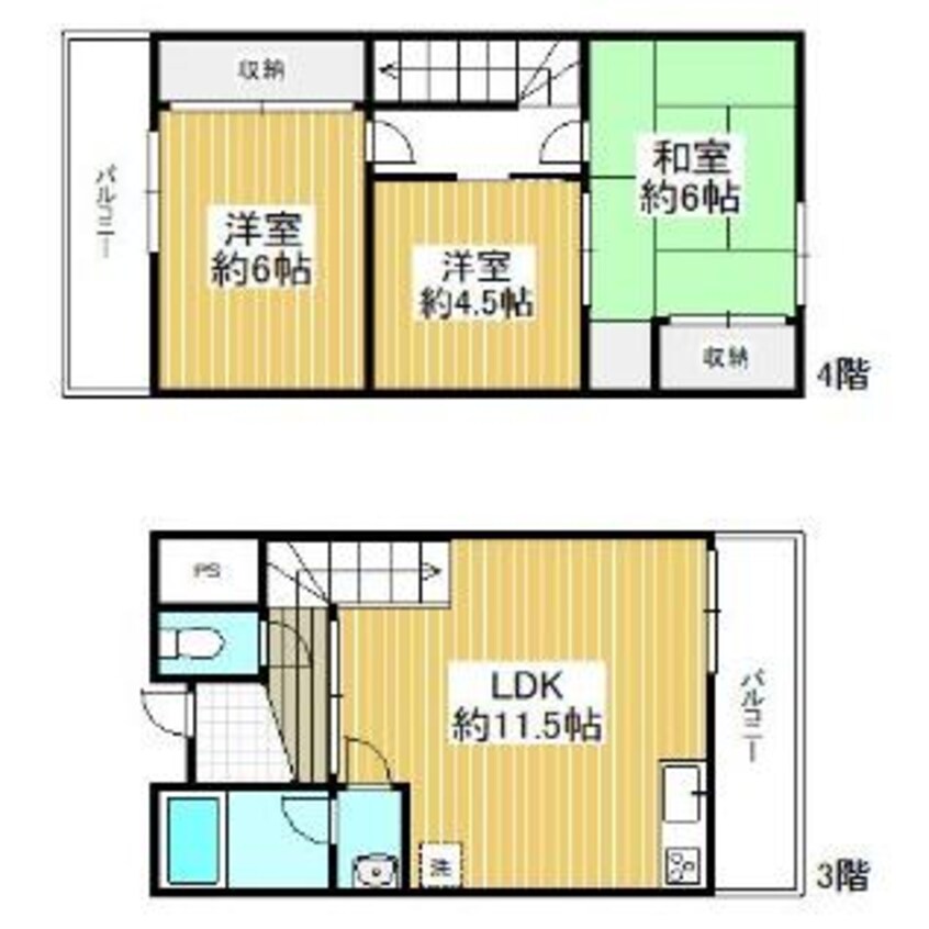 間取図 第3ほーずいマンション