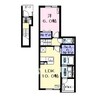 名鉄津島線･尾西線（須ケ口-弥富）/甚目寺駅 徒歩24分 2階 築浅 1LDKの間取り