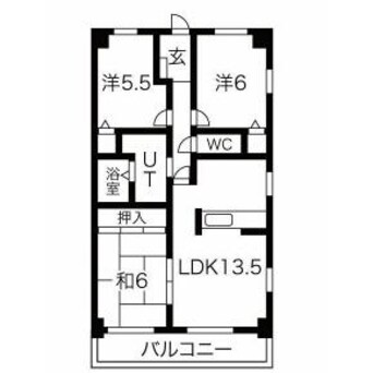 間取図 スペリア弥冨