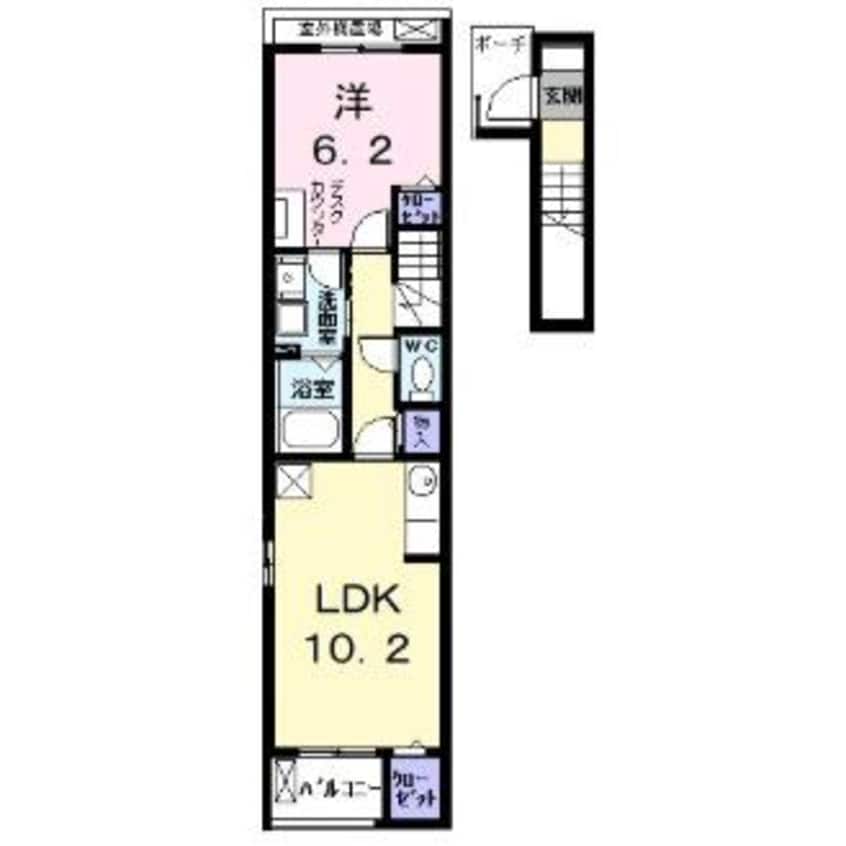 間取図 Kpuse(ｹｲﾌﾟｽ)