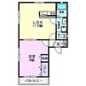 近鉄名古屋線/近鉄弥富駅 徒歩8分 1階 築24年 1LDKの間取り