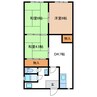 かすがタウン 3DKの間取り