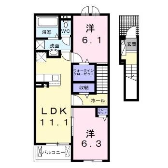 間取り図 サンリット・レジデンスB