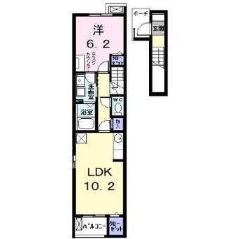 間取図 アンソレイユ（あま市）