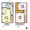 レイナシア 2LDKの間取り
