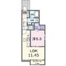 T’ｓ　Rosea 1LDKの間取り