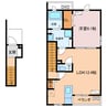 Twins B 1LDKの間取り