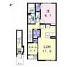 APEX堀之内 1LDKの間取り