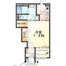 ピュアモーメント 1Kの間取り
