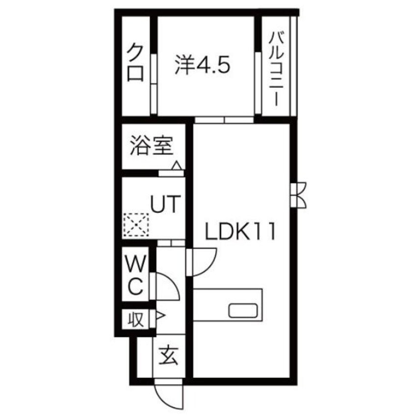 間取図 マリアロッソ弥冨ウエスト