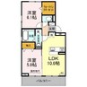 エクラ 2LDKの間取り