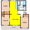 富吉グリーンハイツ6号棟 3LDKの間取り