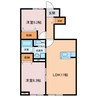 SUN　MALL 2LDKの間取り