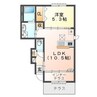 アートブランチ 1LDKの間取り