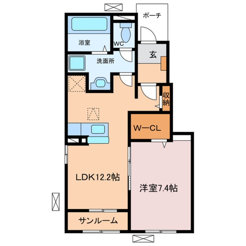 間取図 アムールⅡ