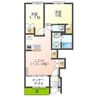シャトー　ルボア 2LDKの間取り