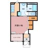 オリオン（蟹江） 1Kの間取り
