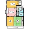レジデンス南甚目寺 3DKの間取り