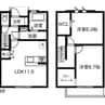 MAISONETTE LAND　渕高駅C 2LDKの間取り