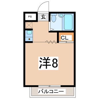 間取図 東北新幹線（東北地方）/郡山駅 徒歩18分 1階 築28年