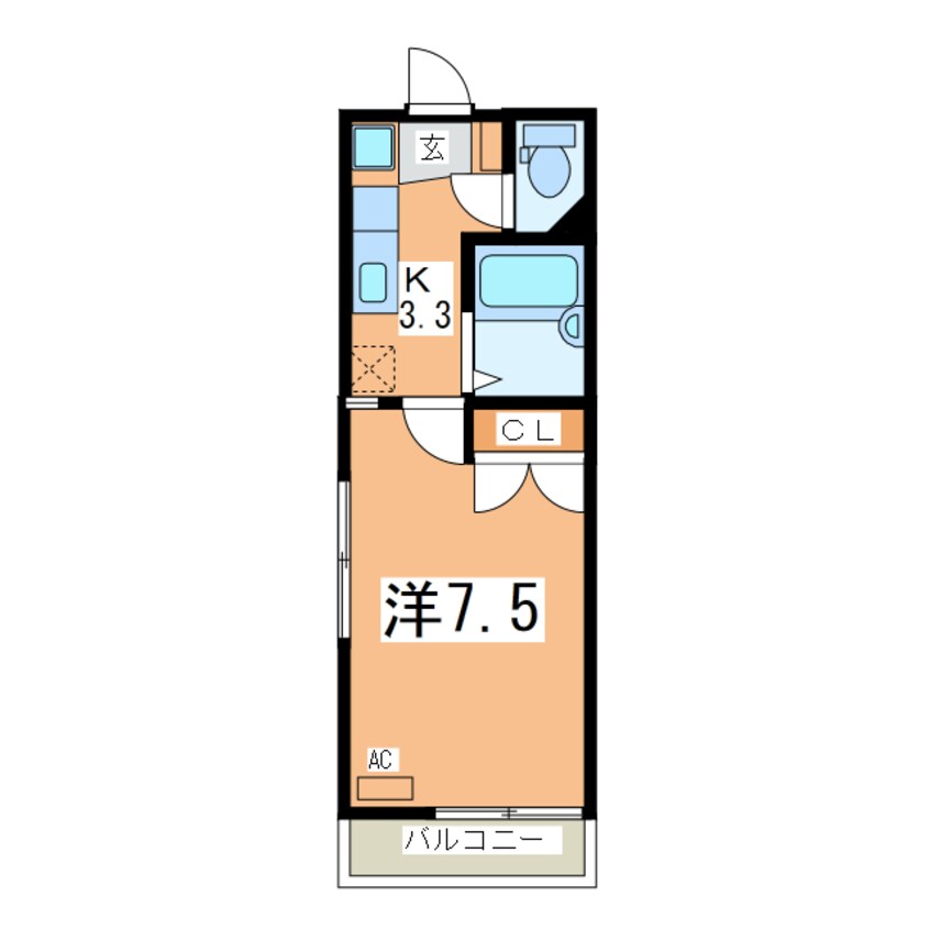 間取図 タウンズ安積