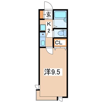 間取図 東北新幹線（東北地方）/郡山駅 バス22分郡山ビッグハート下車:停歩8分 1階 築32年