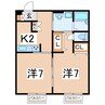 東北新幹線（東北地方）/郡山駅 バス:17分:停歩4分 1階 築27年 2Kの間取り