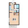 東北新幹線（東北地方）/郡山駅 バス:20分:停歩5分 2階 築32年 1Kの間取り