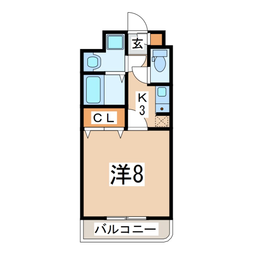 間取図 東北新幹線（東北地方）/郡山駅 バス20分島東下車:停歩3分 1階 築25年