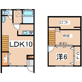 間取図 東北新幹線（東北地方）/郡山駅 バス30分新蟻塚下車:停歩3分 1-2階 築21年