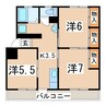 東北新幹線（東北地方）/郡山駅 バス:20分:停歩5分 2階 築44年 3Kの間取り