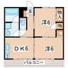 東北新幹線（東北地方）/郡山駅 バス:20分:停歩1分 2階 築31年 2DKの間取り
