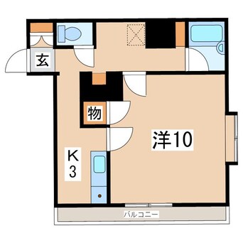 間取図 東北新幹線（東北地方）/郡山駅 バス17分安積高校下車:停歩5分 3階 築46年