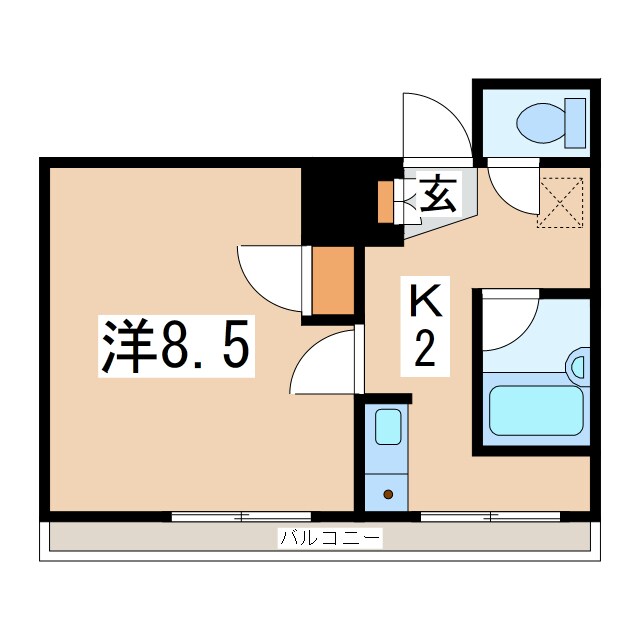 間取り図 東北新幹線（東北地方）/郡山駅 バス17分安積高校下車:停歩5分 2階 築47年