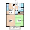 東北新幹線（東北地方）/郡山駅 バス:28分:停歩6分 2階 築29年 2DKの間取り