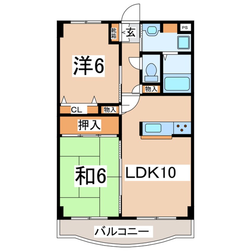 間取図 東北新幹線（東北地方）/郡山駅 バス25分御前下車:停歩2分 3階 築25年