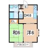 東北新幹線（東北地方）/郡山駅 バス:40分:停歩10分 1階 築28年 2DKの間取り