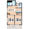 東北新幹線（東北地方）/郡山駅 バス:25分:停歩5分 3階 築28年 2LDKの間取り