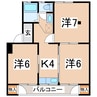 東北新幹線（東北地方）/郡山駅 バス:20分:停歩1分 4階 築50年 3Kの間取り